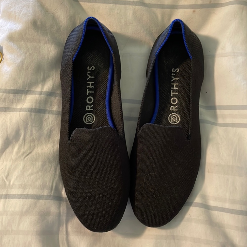 EUC Rothy’s black size 9.5